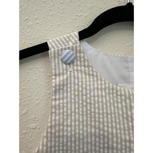 Simply Bliss 2T 100% Cotton Striped Romper - Picture 2 of 7